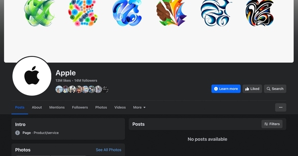 Kênh Facebook của Apple chẳng có 1 post nào, ấy vậy mà lại vừa cập nhật ảnh bìa hé lộ các điểm mới trên iPad?