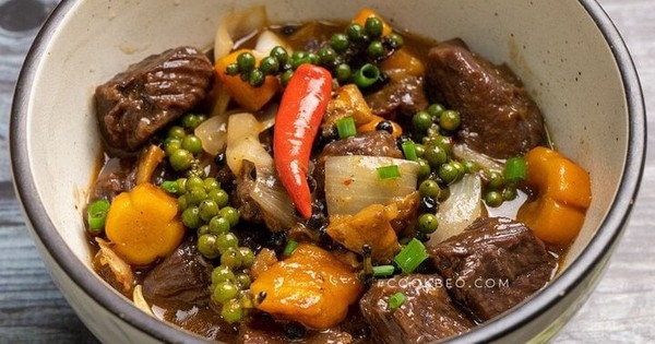 Cách làm bò kho tiêu đơn giản tại nhà