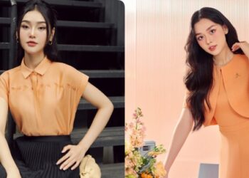 Sắc cam đào sẽ giúp các quý cô chiếm chọn “spotlight” trong hè này