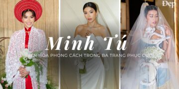 Minh Tú biến hóa từ đồ cưới thập niên 70 đến tương lai phóng khoáng và quyến rũ