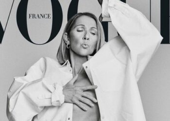 Celine Dion để ngực trần trên tạp chí