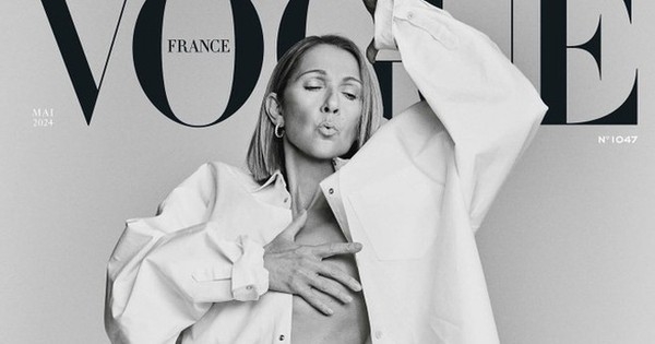 Celine Dion để ngực trần trên tạp chí