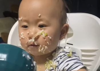 Ai cũng động viên “ăn dặm không phải là cuộc chiến” nhưng xem clip này mẹ bỉm sữa nhận ra”sự thật đầy gian nan”