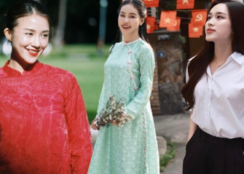 Street style sao Việt: Đỗ Hà ăn mặc chỉn chu, một gia đình diện áo dài đỏ rực ngày nghỉ lễ