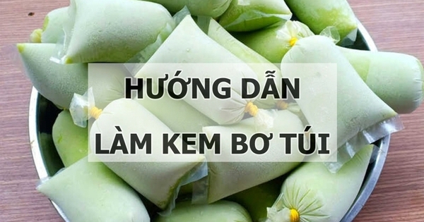 Hướng dẫn làm kem bơ túi thơm ngon cho ngày hè nóng nực