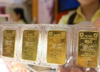 Giá vàng SJC đồng loạt tăng vọt sáng 28/5
