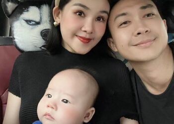 Bố là BTV, mẹ là Giảng viên, con trai Lê Âu Ngân Anh 5 tháng biết ngồi, nhìn khuôn mặt thấy giàu sang