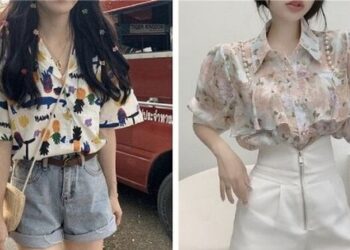 Cách phối áo sơ mi và quần short cá tính cho nàng diện ngày hè
