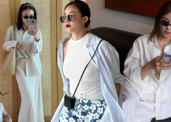 Phu nhân thiếu gia tập đoàn may mặc mê diện áo sơ mi: Có 3 chiêu để tuyệt xinh lại không gây nhàm chán