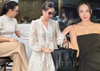 Mai Ngọc chỉ cần diện đồ đen trắng cũng nổi bật, sang ngút ngàn