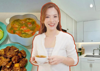 Mỹ nhân đảm đang nhất vũ trụ VFC: Bếp bóng loáng như trong phim quảng cáo, mâm cơm nhà ú ụ nhìn món nào cũng thèm!