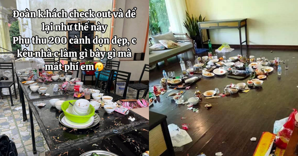 “Bãi chiến trường” đoàn du khách để lại cho chủ villa ở Hạ Long khiến nhiều người sốc nặng
