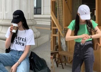 Công thức phối áo thun và quần jeans trẻ trung