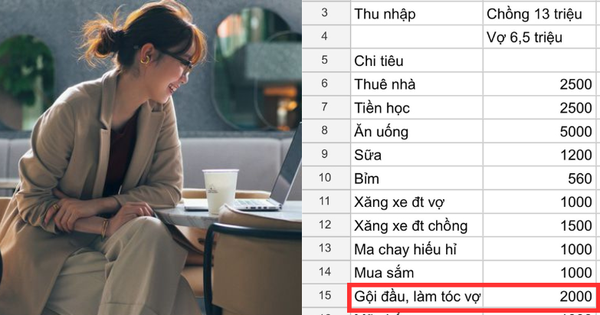 Bảng chi tiêu của cô vợ khiến MXH “dậy sóng”: Tháng nào cũng chi 2 triệu làm tóc, dù hết tiền cũng không cắt giảm