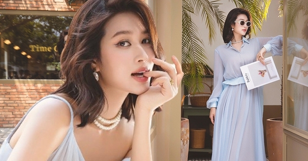 Hoa hậu Thiên Ân xinh như “tiểu thư tài phiệt” trong những bộ váy áo thanh lịch
