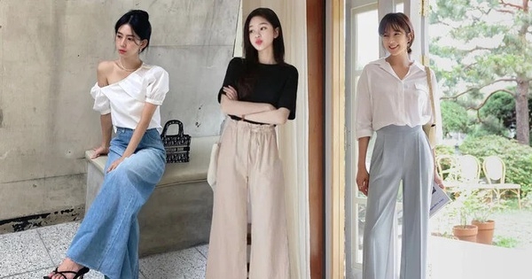 Kiểu quần ống rộng được ưa chuộng đầu hè của chị em công sở