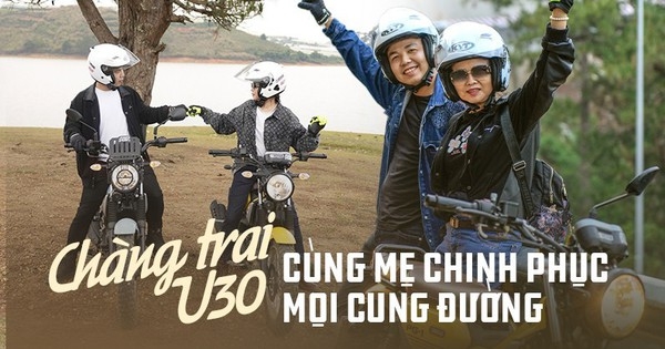 Mẹ U60 cùng con trai đi phượt hàng nghìn cây số bằng xe máy địa hình