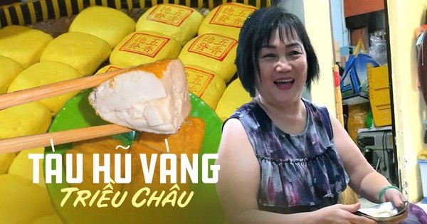 Tàu hũ vàng chấm nước muối hẹ: Món ăn truyền thống của người Hoa chỉ bán mỗi năm một lần, giá 30.000 VNĐ/miếng mà ai cũng tranh nhau mua