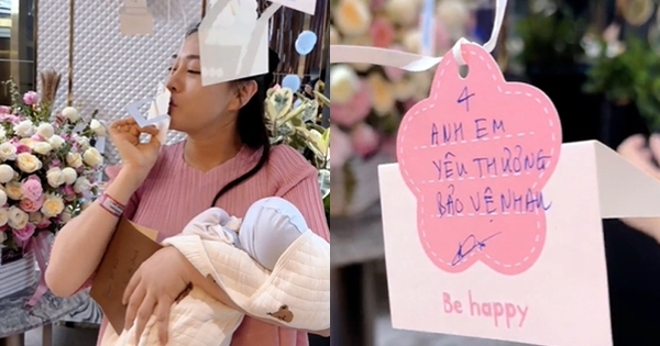 Phương Oanh khóc nấc đón 2 bé Rồng về biệt thự, tấm thiệp gây tò mò về mối quan hệ với con riêng của chồng