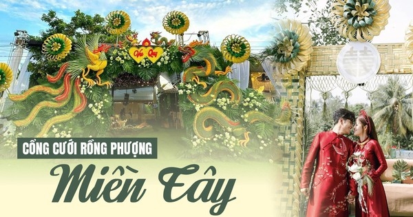 Cổng cưới miền Tây “cây nhà lá vườn” mà có chiếc giá cả trăm triệu: Nghe “ông trùm” làm nghề này tiết lộ mới hiểu vì sao đắt đến thế!