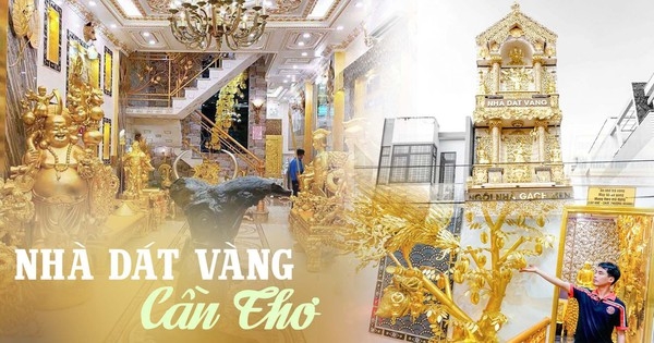 Lóa mắt với ngôi nhà dát vàng ở Cần Thơ: Du khách nghi ngờ không phải vàng thật, gia chủ “tung chiêu” khẳng định sự thật về tác phẩm của mình