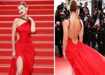 Thời trang thảm đỏ Cannes gây chú ý của siêu mẫu Bella Hadid