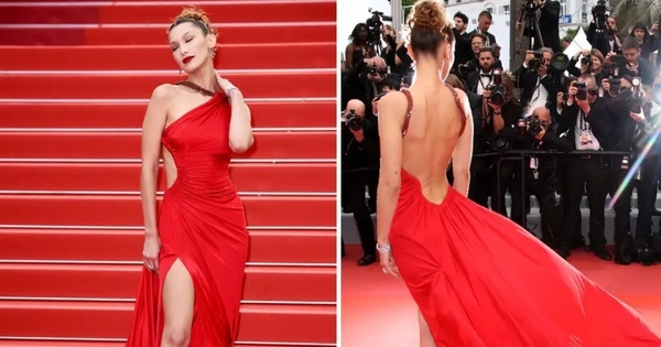 Thời trang thảm đỏ Cannes gây chú ý của siêu mẫu Bella Hadid