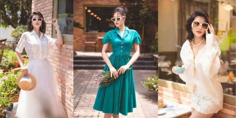 Hoa hậu Thiên Ân hoá “tiểu thư tài phiệt” trong loạt thiết kế Resort 2024 của NTK Lê Thanh Hòa