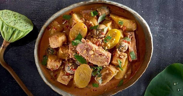 Công thức làm món ăn dân dã mít non om chao đỏ