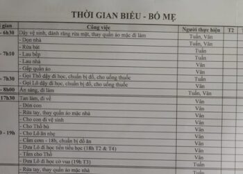 Không có giúp việc, vợ chồng trẻ tự lên thời gian biểu chăm con, nhìn qua thì choáng mà xem kĩ lại thấy đáng yêu