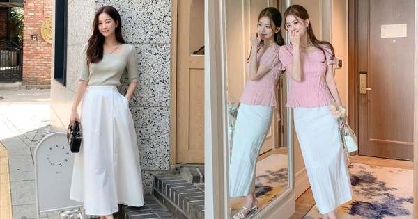 Chân váy trắng đang “hot” hơn cả chân váy đen, chị em nên tham khảo 10 cách mặc chuẩn sành điệu