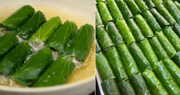 Khi làm chả cuốn lá lốt nên chọn cuốn mặt gân hay mặt láng sẽ ngon nhất?