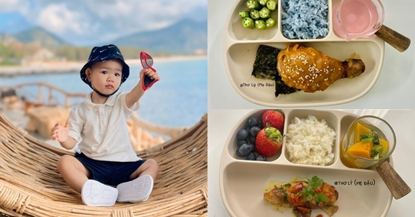 Em bé mê mẩn cơm mẹ nấu, lúc nào cũng mong đến giờ ăn, nhìn thực đơn là biết ngay lý do