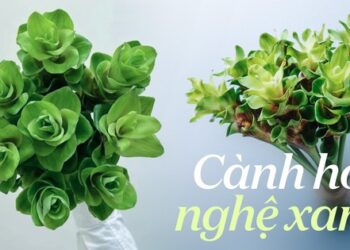 Cành hoa màu xanh năm nào cũng là “hot trend” của mùa hè, năm nay được ưa chuộng hơn vì hợp phong thủy