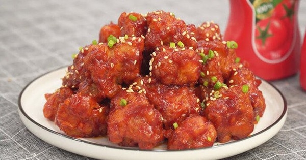 Cách làm gà rán sốt cay đơn giản