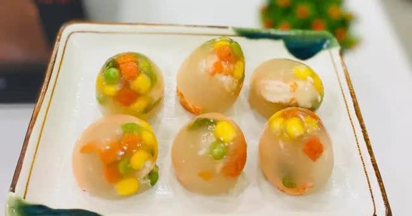 Ấn tượng với món tôm pha lê đẹp mắt