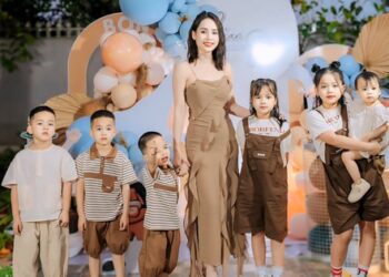 Mẹ 9x được nhiều chị em “xin vía” nhất lúc này: 8 năm đẻ 6 con, vóc dáng nuột nà, giàu nên nuôi con dễ?