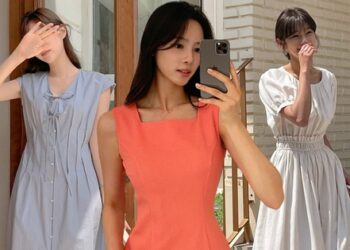 5 kiểu đầm chiết eo thon thả cho nàng eo bánh mì