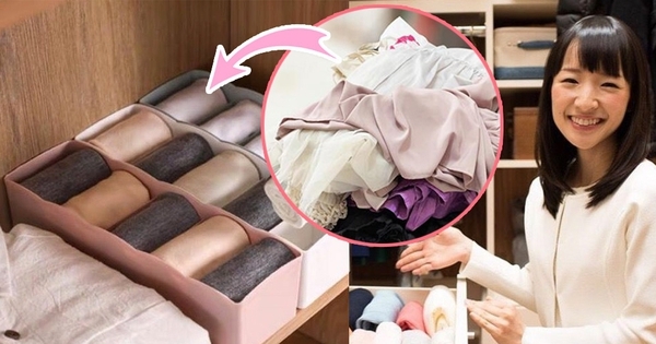 Cùng một chiếc tủ quần áo mà các bà nội trợ Nhật Bản có thể lưu trữ được hơn bạn hàng trăm món đồ