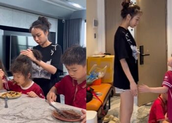 Những cảnh quay buổi sáng của 4 mẹ con nhìn rất bình thường nhưng lại ”cực cuốn”, ai xem cũng ”chỉ biết ước”