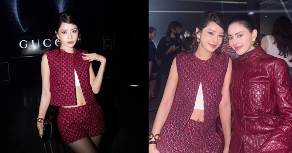 Chi Pu thả dáng cực slay, thân thiết cùng Mai Davika và dàn sao Thái tại event Gucci