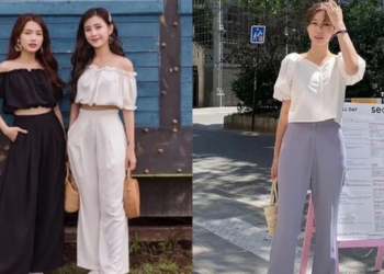 Bí quyết mặc quần ống rộng đẹp vào mùa hè