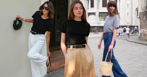 10 cách mặc áo thun sang xịn mịn của phụ nữ Pháp
