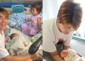 ”Ông bố ở cữ” được các mẹ bỉm chia sẻ và nhắc tên chồng, ai xem cũng nói “vợ kiểu thừa thãi trong nhà ấy”