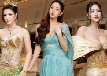 Dàn Hoa hậu, Á hậu khoe nhan sắc lộng lẫy với đầm dạ hội
