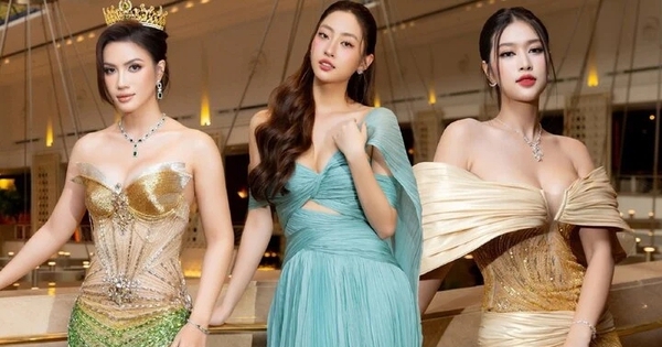 Dàn Hoa hậu, Á hậu khoe nhan sắc lộng lẫy với đầm dạ hội