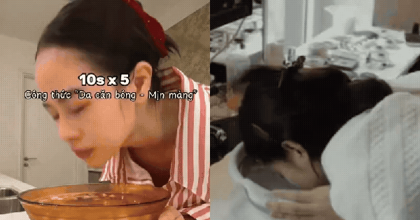 1,2 triệu người xem gái xinh úp mặt vào bát nước đá: Tip làm đẹp “0 đồng” nhưng hiệu quả cực kỳ