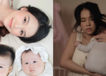Đầu bù tóc rối, mặt mũi phờ phạc vì chăm 2 con nhưng mẹ bỉm Sam vẫn được khen quá xinh
