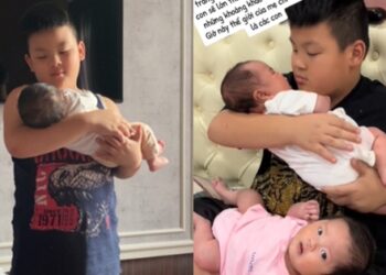 Sao trên đời lại có anh hai đáng yêu đến vậy: Chăm 2 em gái sinh đôi thành thạo, vừa ngủ gật vừa ôm em