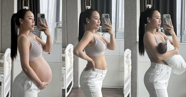 Khoe ảnh 1 ngày trước và 3 ngày sau sinh, hot mom U40 khiến chị em ngỡ ngàng “sao bụng nhỏ đi kì diệu vậy”?